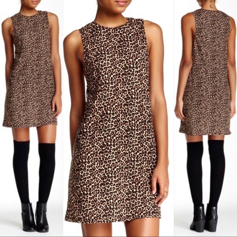 American Apparel Leopard Print Olivia Dress